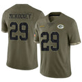 Fenge GB.Packers #29 Xavier McKinney Player Salute To Service Olive Stitched Jerseys