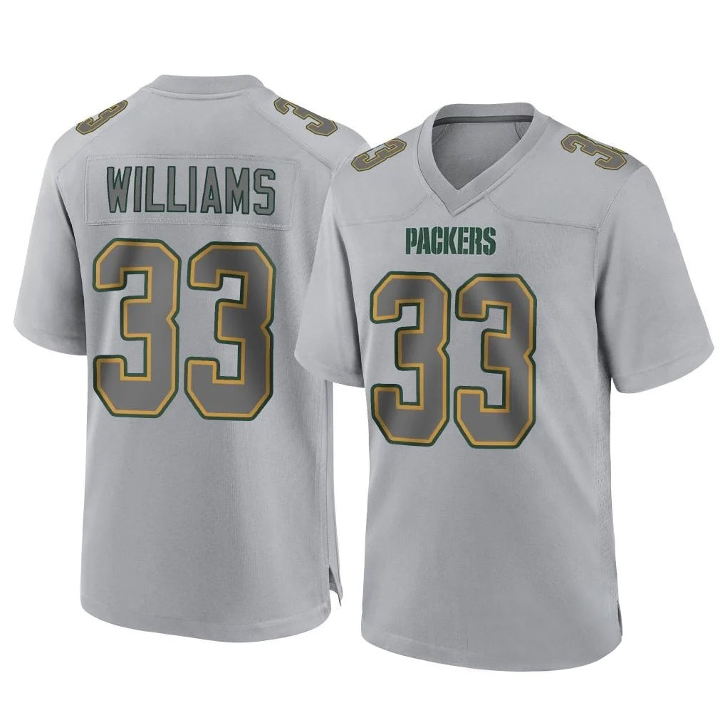 Fenge GB.Packers #33 Evan Williams Player Gray Atmosphere Fashion Home Game Stitched Jerseys