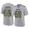 Fenge GB.Packers #56 Edgerrin Cooper Player Gray Atmosphere Fashion Home Game Stitched Jerseys