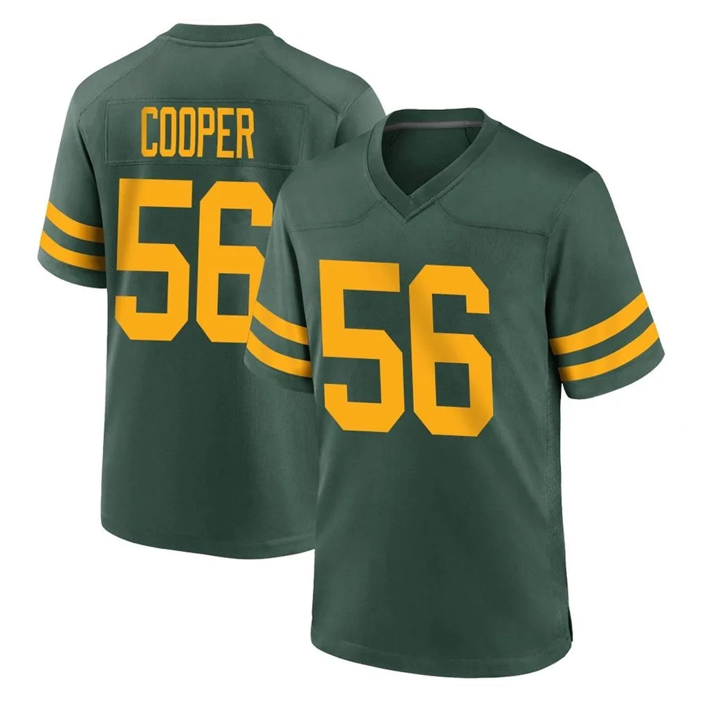 Fenge GB.Packers #56 Edgerrin Cooper Player Green Alternate Home Game Stitched Jerseys