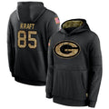 Fenge GB.Packers #85 Tucker Kraft Player Black Salute To Service Hoodies Game Stitched Jerseys