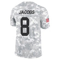 Fenge GB.Packers #8 Josh Jacobs Player Limited Arctic Camo Salute to Service Stitched Jerseys
