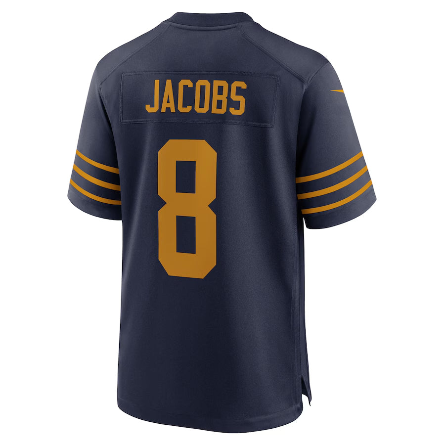 Fenge GB.Packers #8 Josh Jacobs Player Navy The 1923 Classic Game Stitched Jerseys
