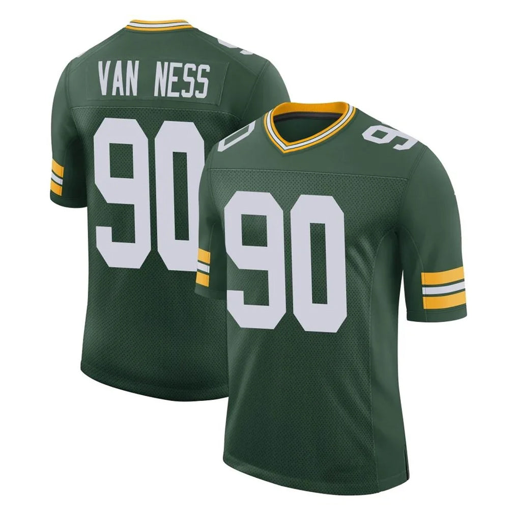 Fenge GB.Packers #90 Lukas Van Ness Player Green Limited Classic Home Game Stitched Jerseys