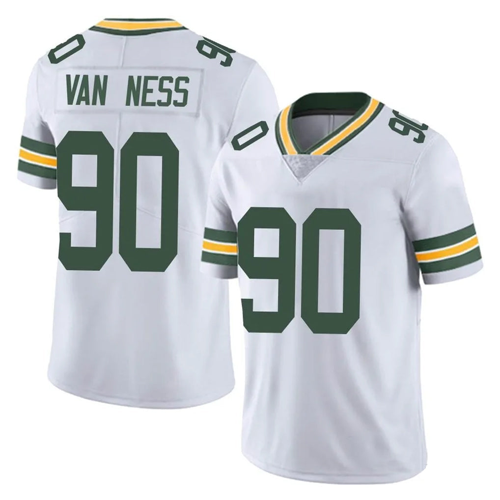 Fenge GB.Packers #90 Lukas Van Ness Player White Vapor Untouchable Limited Home Game Stitched Jerseys