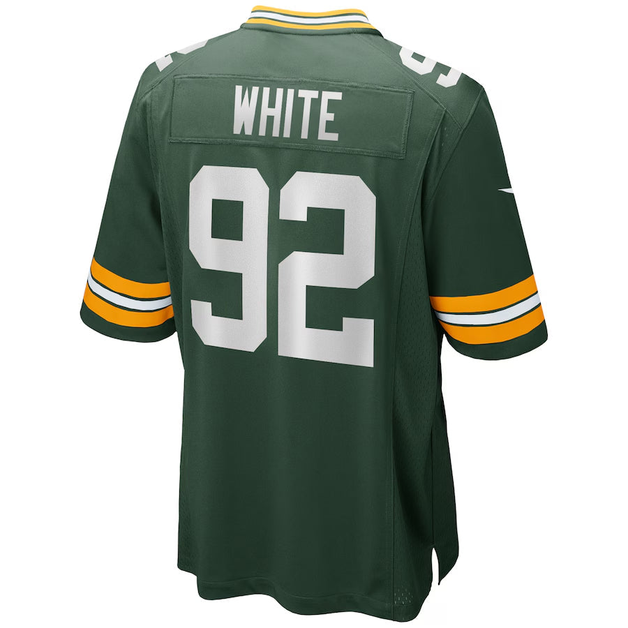 Fenge GB.Packers #92 Reggie White Player Green Home Game Stitched Jerseys