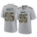 Fenge GB.Packers #95 Devonte Wyatt Player Gray Atmosphere Fashion Home Game Stitched Jerseys