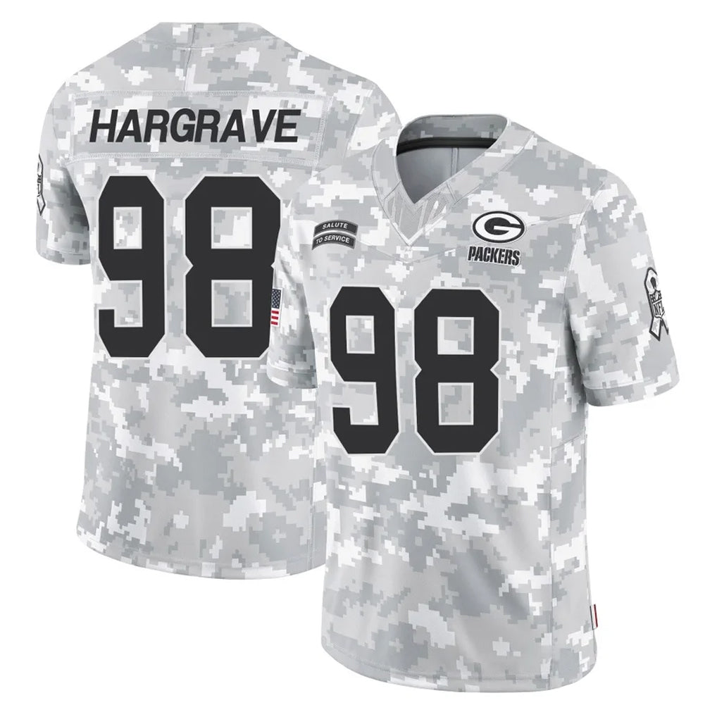 Fenge GB.Packers #98 Javon Hargrave Player Arctic Camo Salute To Service Limited Stitched Jerseys
