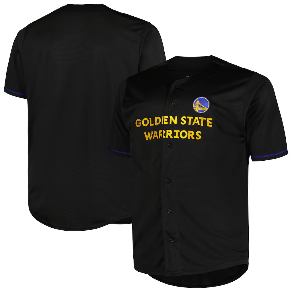 Fenge G.State Warriors Profile Black Big & Tall Pop Jerseys