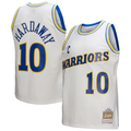 Fenge G.State Warriors #10 Tim Hardaway Mitchell & Ness White Hardwood Classics 199091 Swingman Jerseys