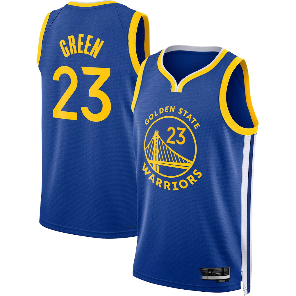 Fenge G.State Warriors #23 Draymond Green Royal Swingman Jerseys - Icon Edition