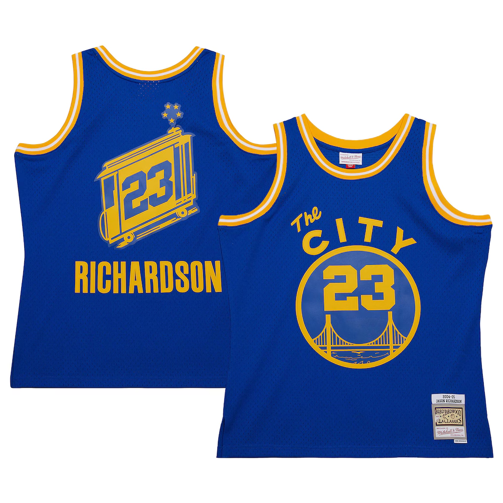 Fenge G.State Warriors #23 Jason Richardson Mitchell & Ness Royal 200405 Hardwood Classics Swingman Jerseys