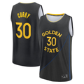 Fenge G.State Warriors #30 Stephen Curry Black Fast Break Replica Player Jerseys - Statement Edition