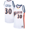 Fenge G.State Warriors #30 Stephen Curry Mitchell & Ness White Hardwood Classics Swingman Jerseys
