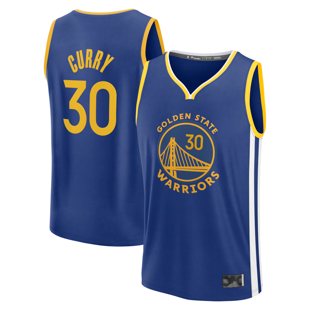 Fenge G.State Warriors #30 Stephen Curry Royal Fast Break Replica Jerseys - Icon Edition