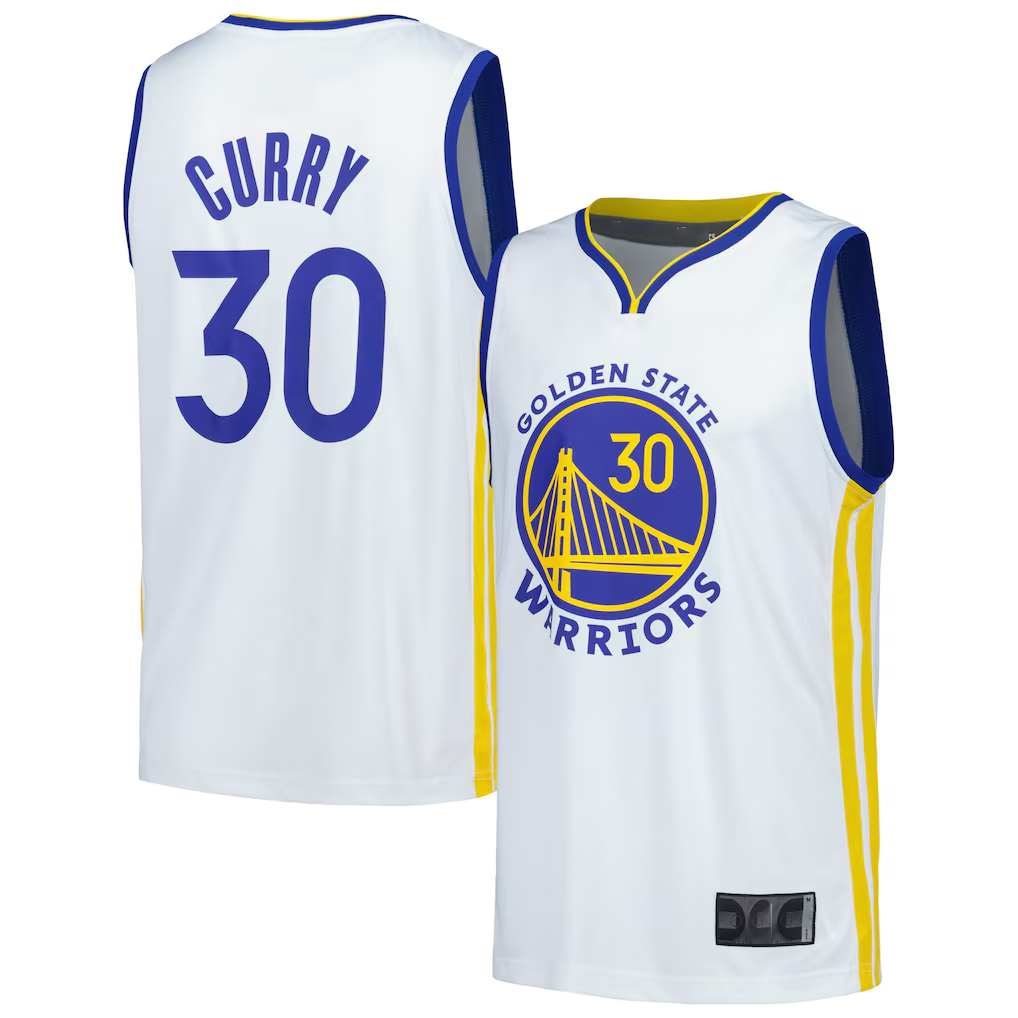 Fenge G.State Warriors #30 Stephen Curry White Fast Break Replica Player Jerseys - Association Edition