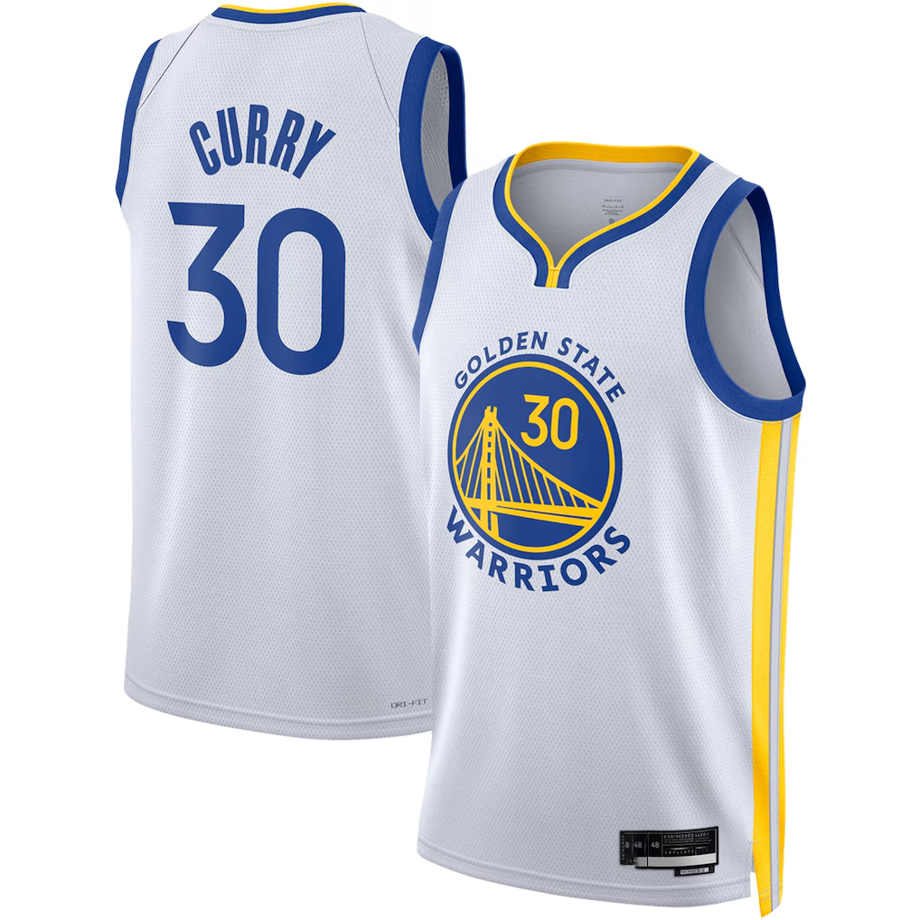 Fenge G.State Warriors #30 Stephen Curry White Swingman Jerseys - Association Edition