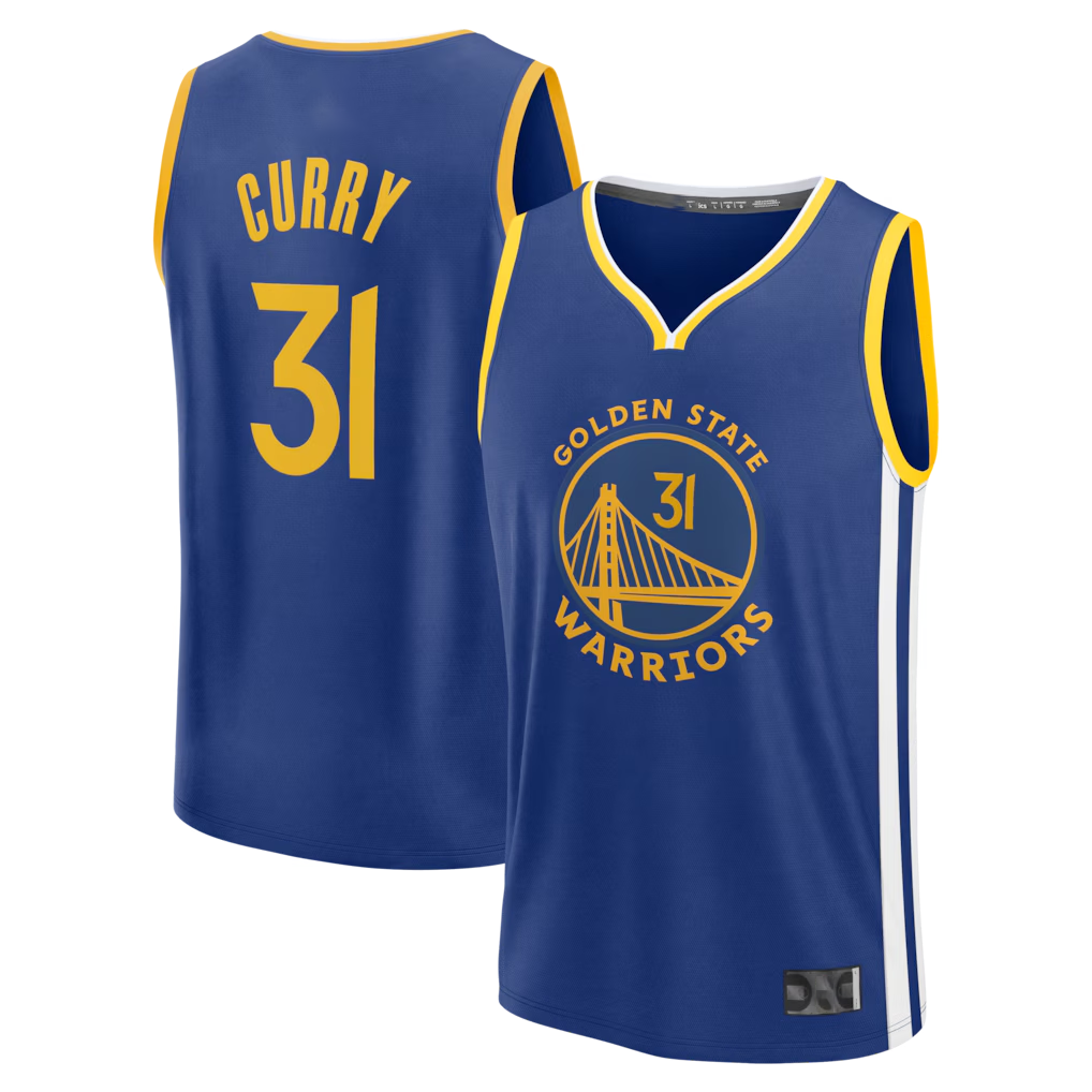 Fenge G.State Warriors #31 Seth Curry Blue Fast Break Replica Jerseys - Icon Edition