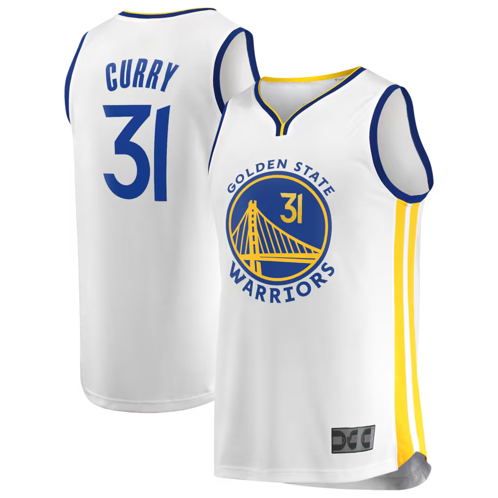 Fenge G.State Warriors #31 Seth Curry White Fast Break Replica Player Jerseys - Association Edition