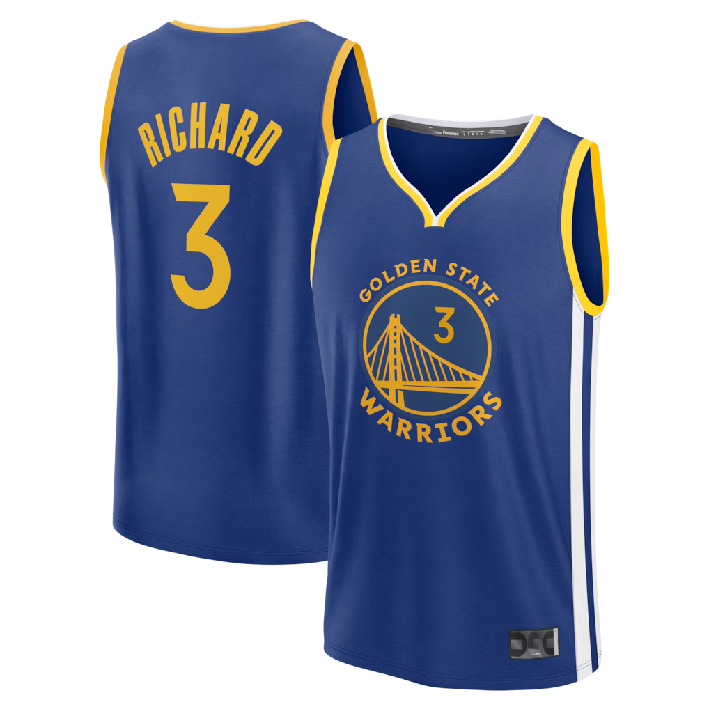 Fenge G.State Warriors #3 Will Richard Blue Fast Break Replica Jerseys - Icon Edition
