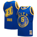 Fenge G.State Warriors #5 Baron Davis Mitchell & Ness Royal Hardwood Classics 200405 Swingman Jerseys