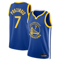 Fenge G.State Warriors #7 Kristaps Porzi??is Royal Swingman Jerseys - Icon Edition