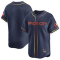 Fenge H.Astros Navy City Connect Limited Home Blank Player Stitched Jerseys