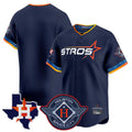 Fenge H.Astros Navy City Connect Texas Patch Vapor Premier Blank Player Limited Home Stitched Jerseys