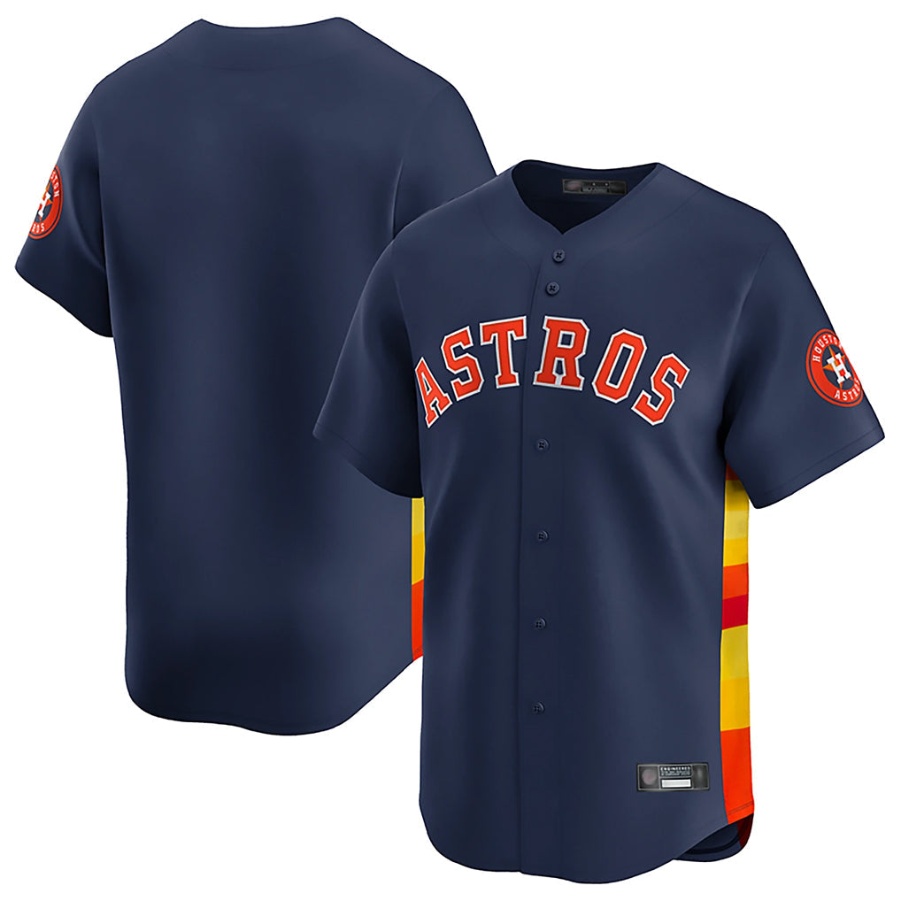 Fenge H.Astros Navy Home Limited Blank Player Stitched Jerseys