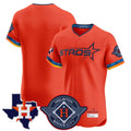Fenge H.Astros Orange City Connect Texas Patch Vapor Premier Blank Player Limited Elite Home Stitched Jerseys