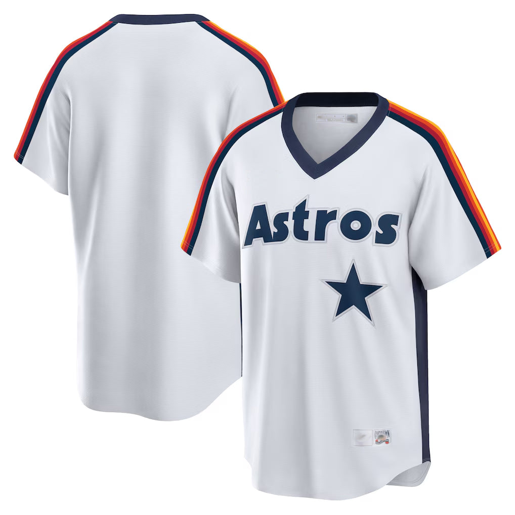 Fenge H.Astros White Cooperstown Collection T-shirt Blank Player Stitched Jerseys