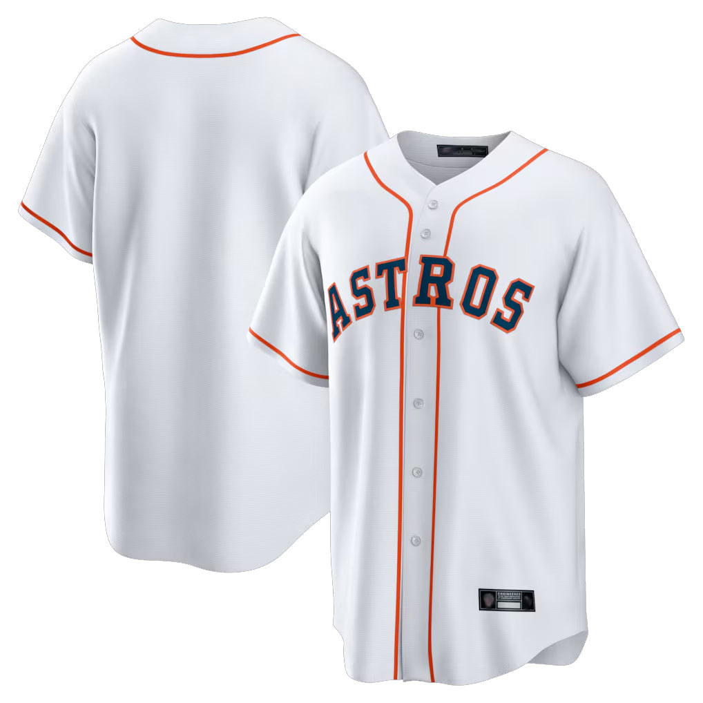 Fenge H.Astros White Home Game Blank Player Stitched Jerseys