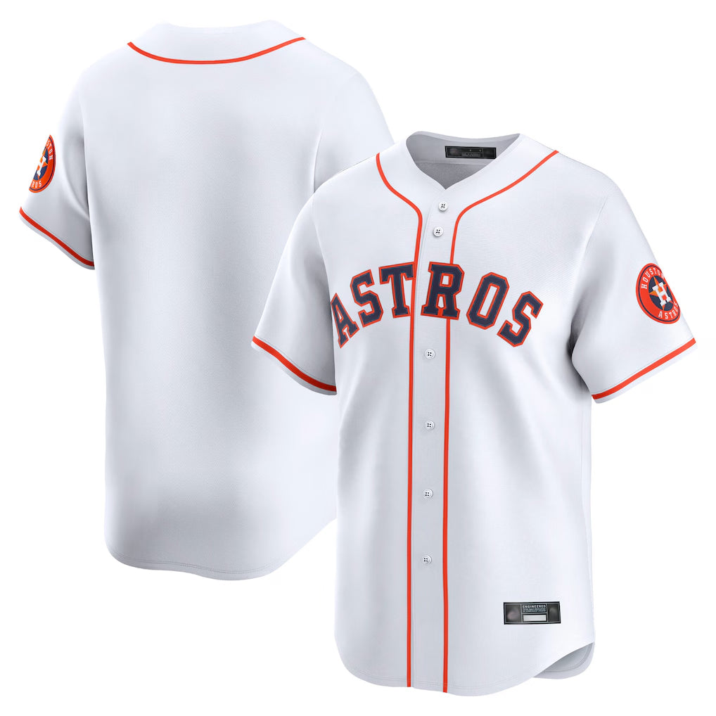 Fenge H.Astros White Home Limited Blank Player Stitched Jerseys