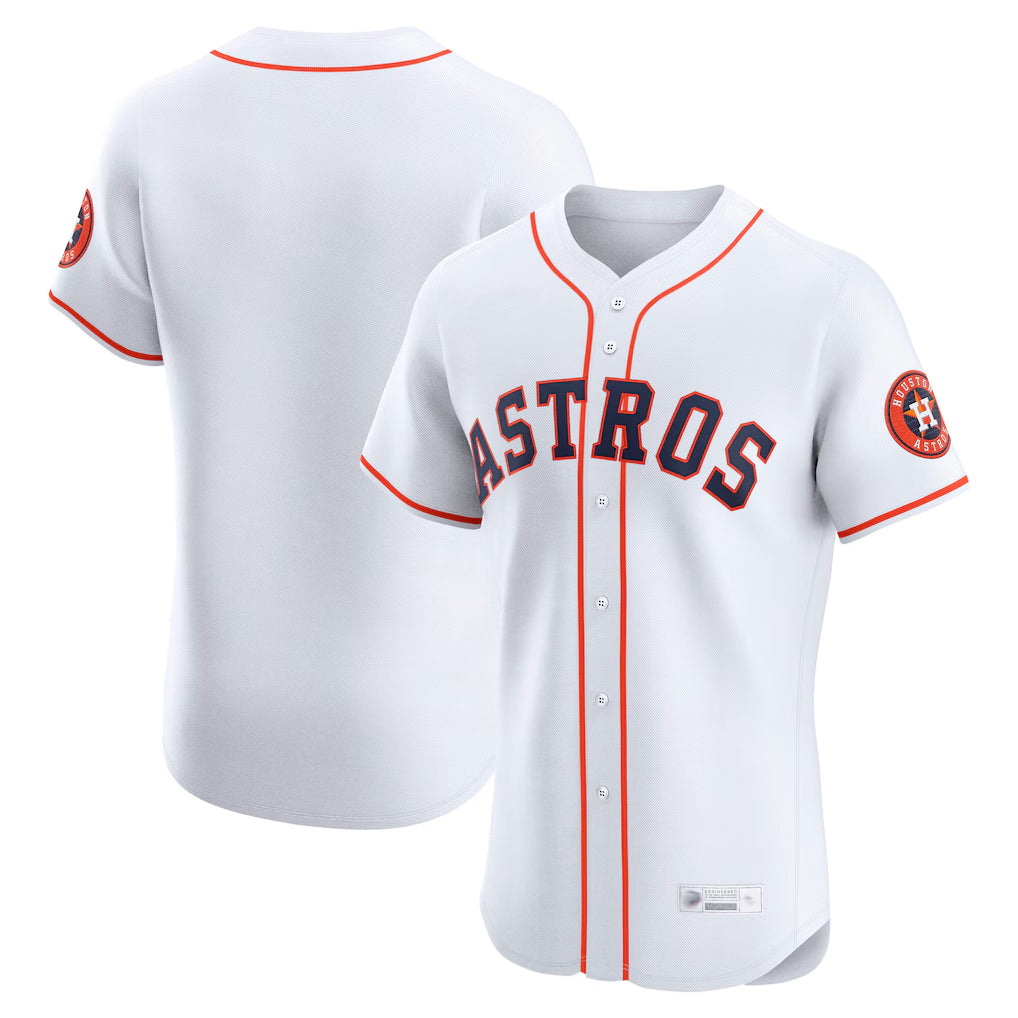 Fenge H.Astros White Home Limited Elite Blank Player Stitched Jerseys