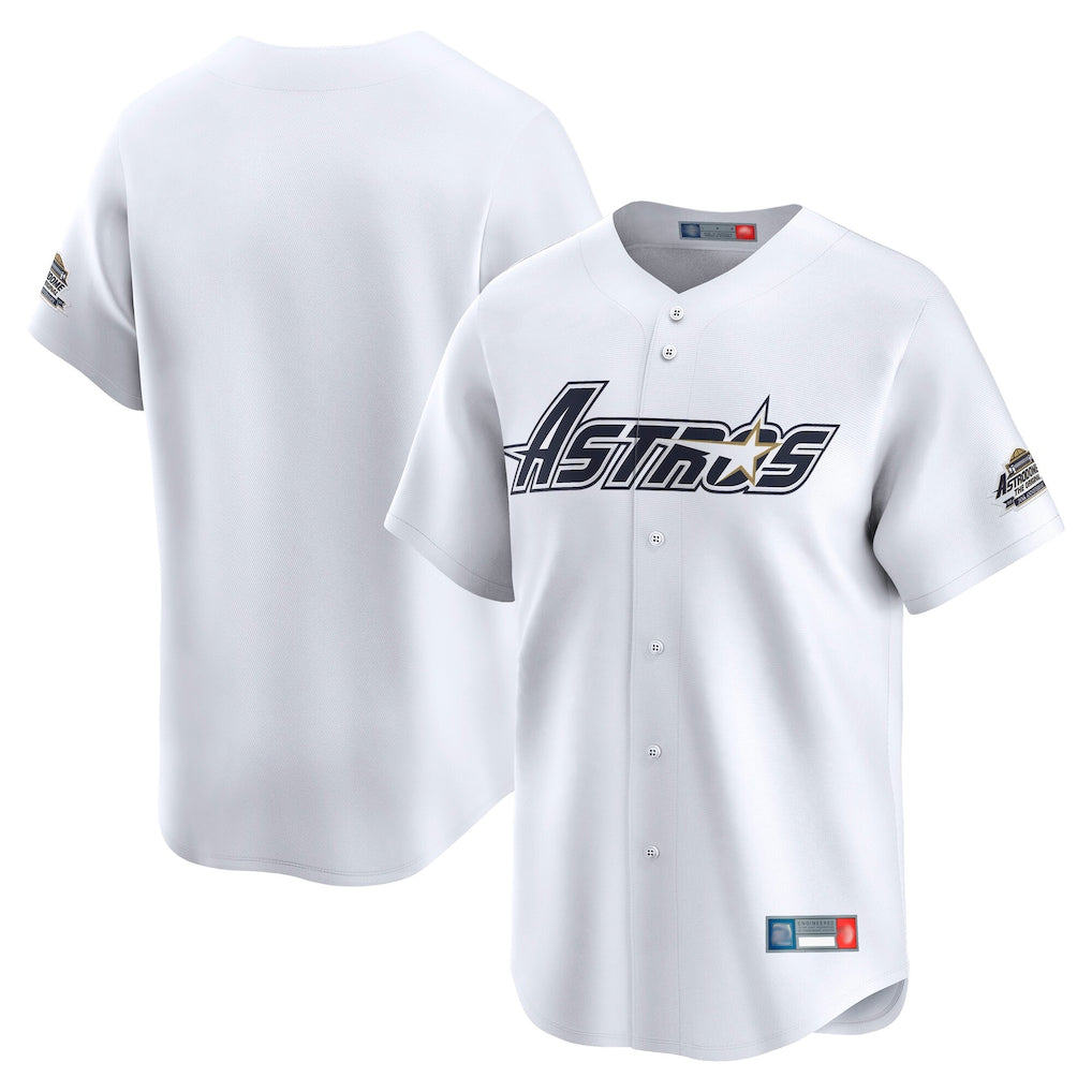 Fenge H.Astros White Throwback Cooperstown Collection Limited Blank Player Stitched Jerseys