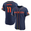 Fenge H.Astros #11 Cam Smith Player Navy City Connect Limited Elite Home Stitched Jerseys