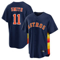 Fenge H.Astros #11 Cam Smith Player Navy Home Game Stitched Jerseys