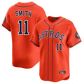 Fenge H.Astros #11 Cam Smith Player Orange Home Limited Stitched Jerseys