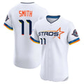 Fenge H.Astros #11 Cam Smith Player White City Connect Limited Elite Home Stitched Jerseys