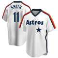 Fenge H.Astros #11 Cam Smith Player White Cooperstown Collection T-shirt Stitched Jerseys