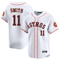 Fenge H.Astros #11 Cam Smith Player White Home Limited Stitched Jerseys