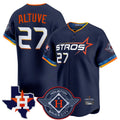 Fenge H.Astros #27 Jose Altuve Player Navy City Connect Texas Patch Vapor Premier Limited Home Stitched Jerseys