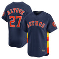 Fenge H.Astros #27 Jose Altuve Player Navy Home Limited Stitched Jerseys