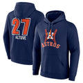 Fenge H.Astros #27 Jose Altuve Player Navy Pullover Hoodie Stitched Jerseys