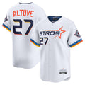 Fenge H.Astros #27 Jose Altuve Player White City Connect Limited Home Stitched Jerseys