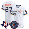 Fenge H.Astros #27 Jose Altuve Player White City Connect Texas Patch Vapor Premier Limited Elite Home Stitched Jerseys
