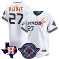 Fenge H.Astros #27 Jose Altuve Player White City Connect Texas Patch Vapor Premier Limited Home Stitched Jerseys