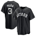 Fenge H.Astros #3 Jeremy Pe?a Player Black Home Game Stitched Jerseys