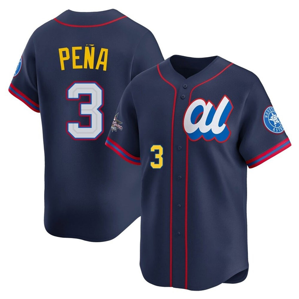 Fenge H.Astros #3 Jeremy Pe?a Player Navy American League All-Star Game Limited Stitched Jerseys