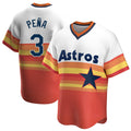 Fenge H.Astros #3 Jeremy Pe?a Player Rainbow Cooperstown Collection T-shirt Stitched Jerseys